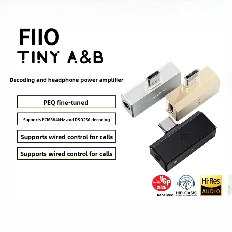 Audio Without Music - FiiO SNOWSKY TinyA/B، مُضخّم صوت DAC