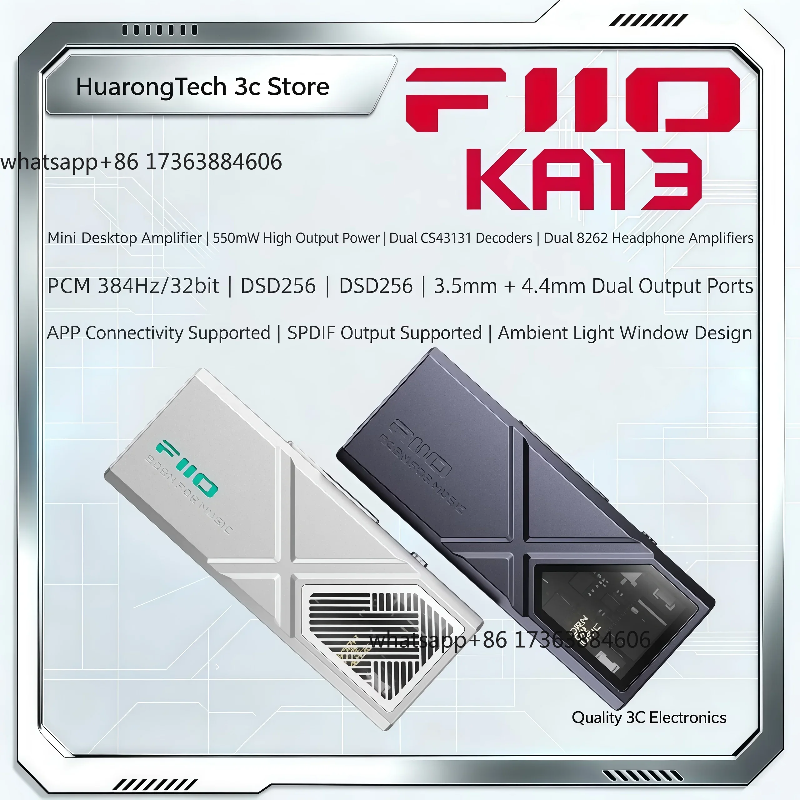 KA13 مضخم صوت سماعات الرأس USB - مراجعة Headphone Amplifier Dac وسعره
