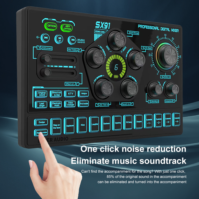 SX91 48V جهاز مزج الصوت مع مبد - مراجعة Audio Music Dj وسعره