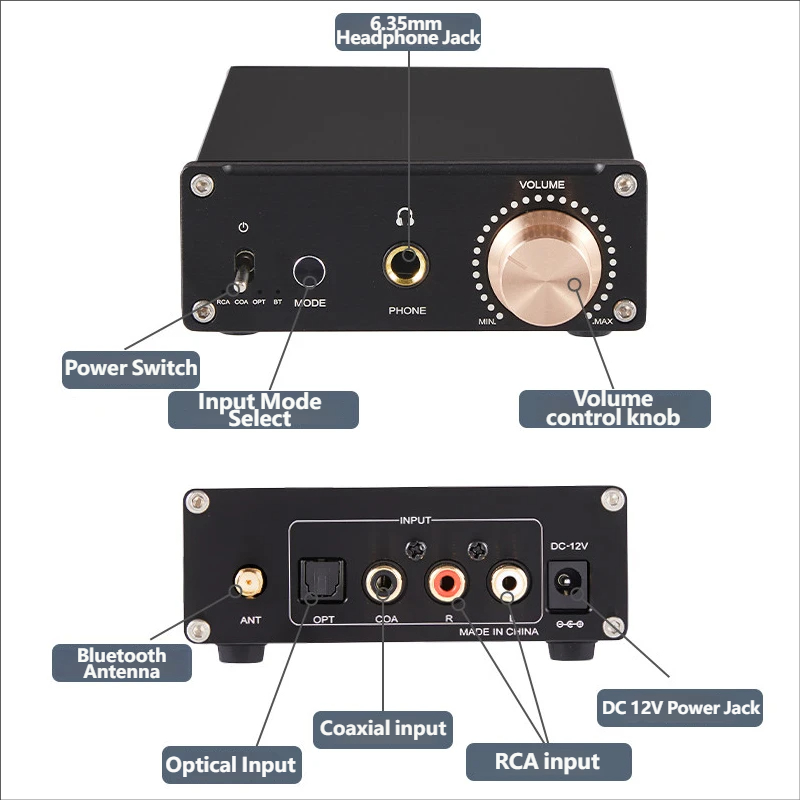 مكبر صوت سماعات الرأس YJCO A93 - مراجعة Headphone Amplifier Dac وسعره