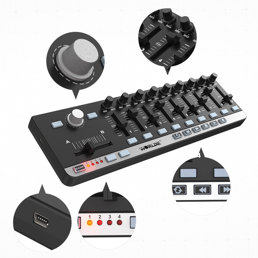 وحدة تحكم ميدي صغيرة محمولة من - مراجعة Midi Controller Pad وسعره